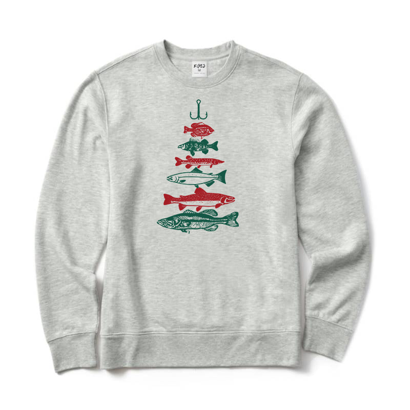 Fish Christmas Crewneck Sweatshirt