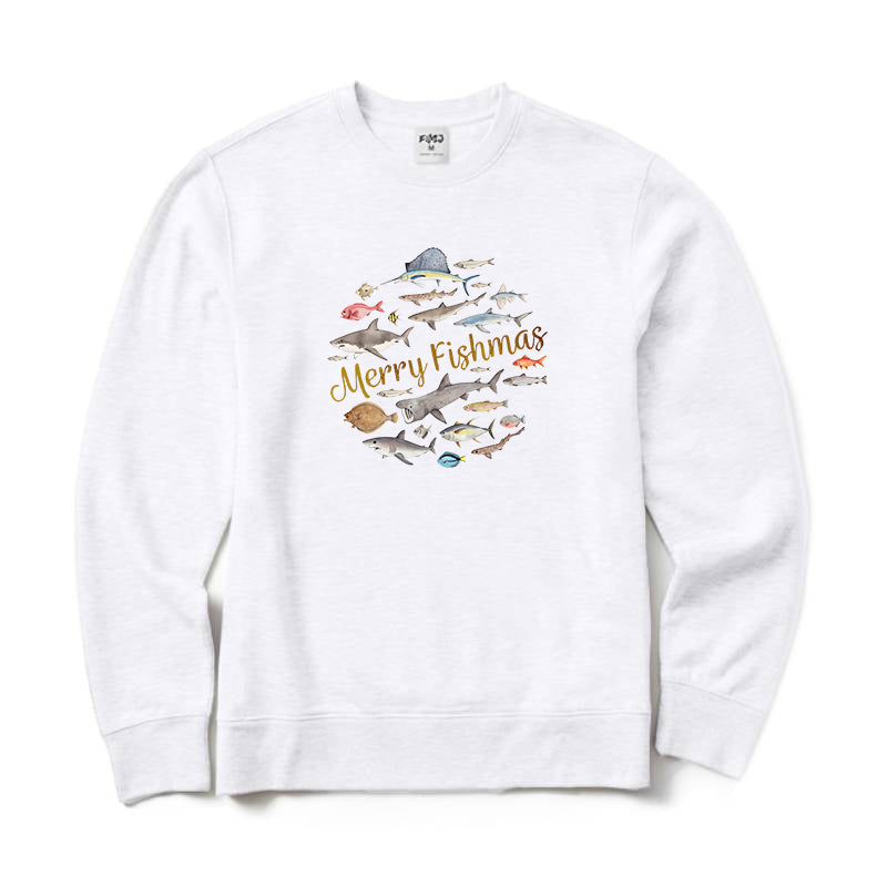 Merry Fishmas Crewneck Sweatshirt