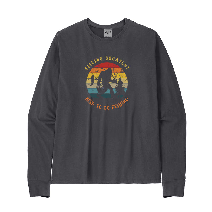 Bigfoot Fishing Long Sleeve T-Shirt