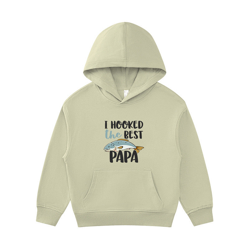 I Hooked the Best Papa Kid's Hoodie