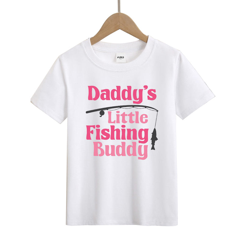 Daddy's Little Fishing Buddy Kid's T-Shirts