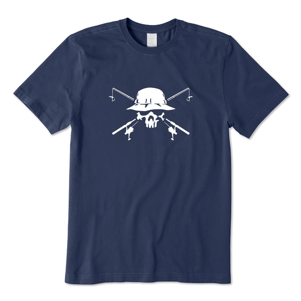 Fishing Skull and Poles T-Shirt