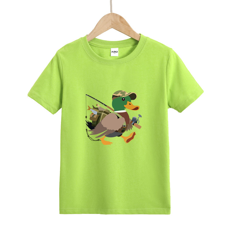 Duck Fishing Kid's T-Shirts