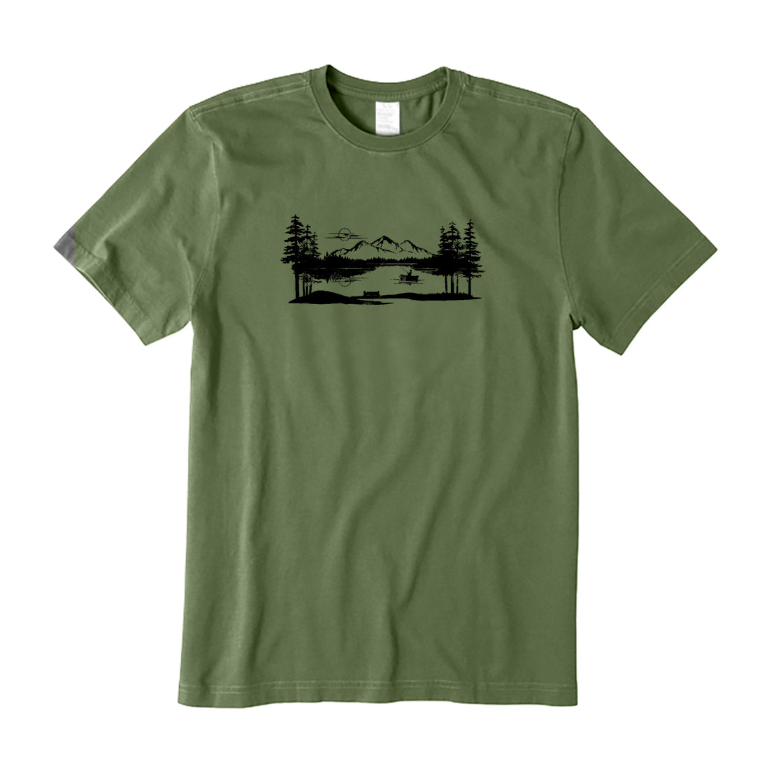 Fishing Lake Scene T-Shirt