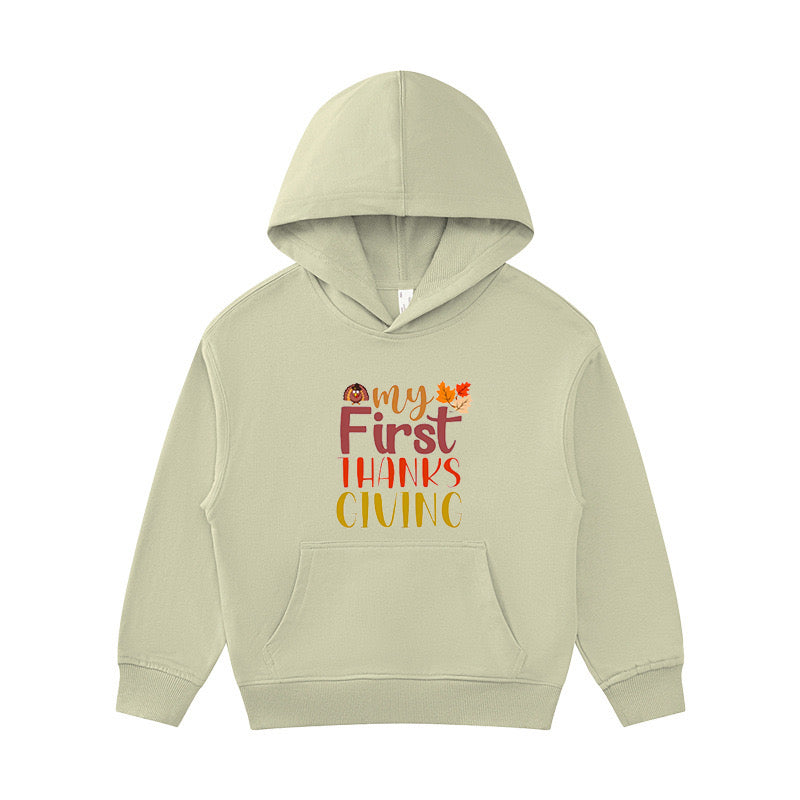 My First Thanksgiving Kid's Hoodie