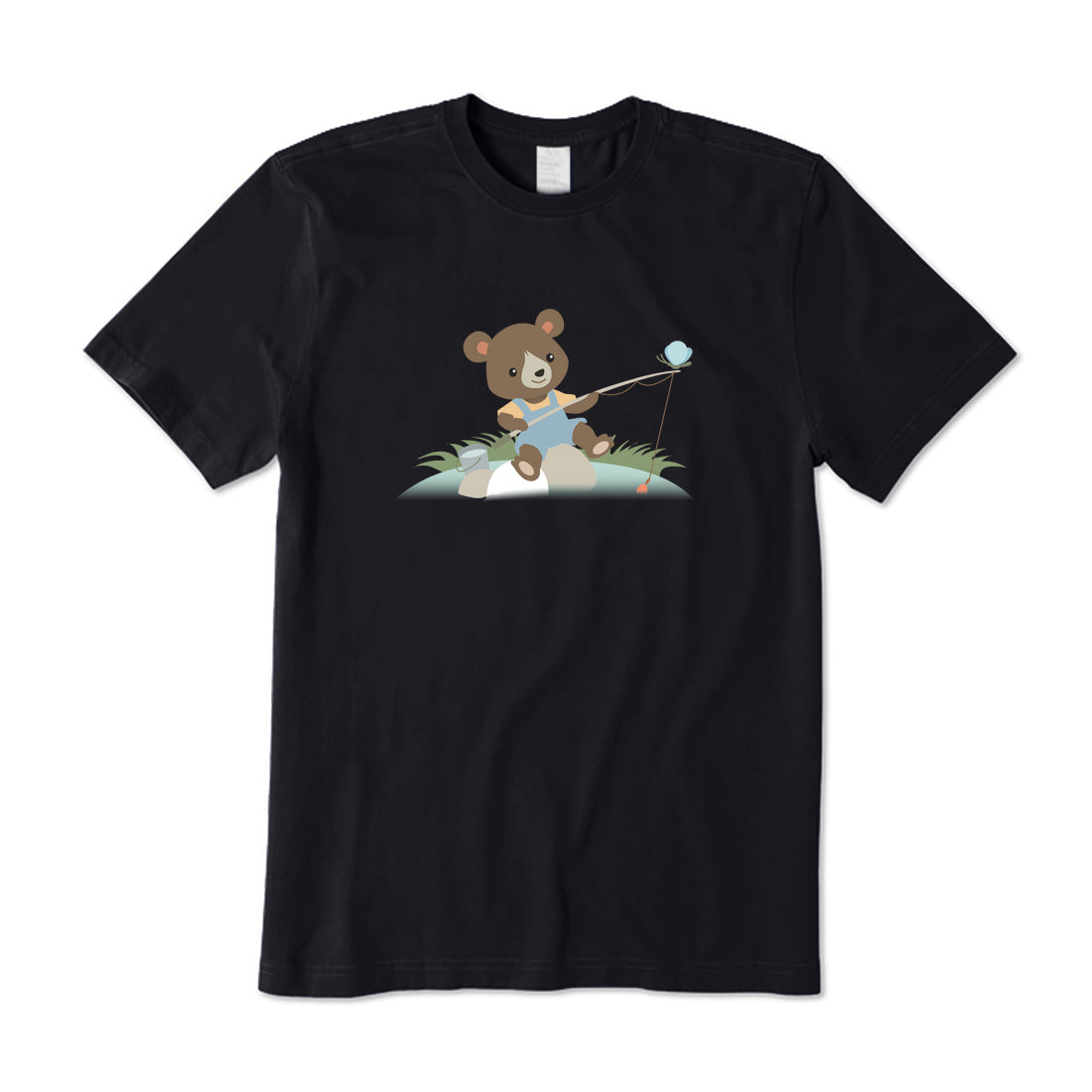 Cute Fishing Bear T-Shirt