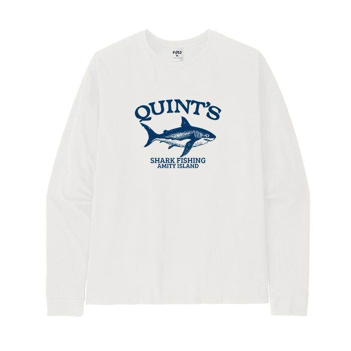 Quint's Shark Fishing Long Sleeve T-Shirt