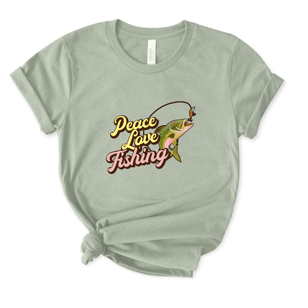 Peace Love Fishing T-Shirt FOR WOMEN