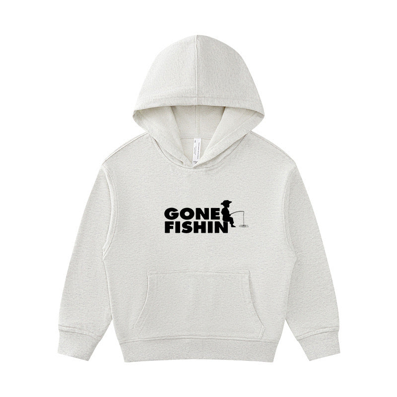 Gone Fishing Kid's Hoodie