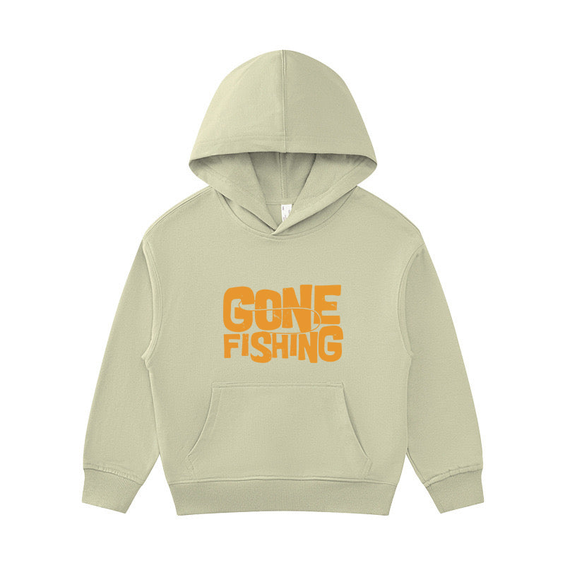 Gone Fishing Kid's Hoodie