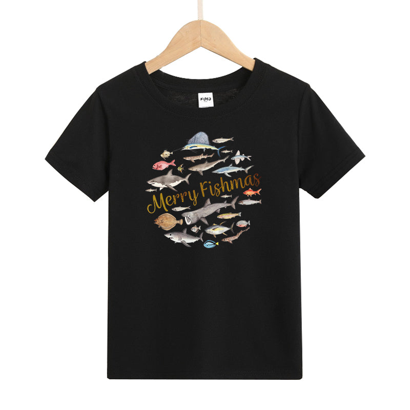 Merry Fishmas Kids T-Shirt