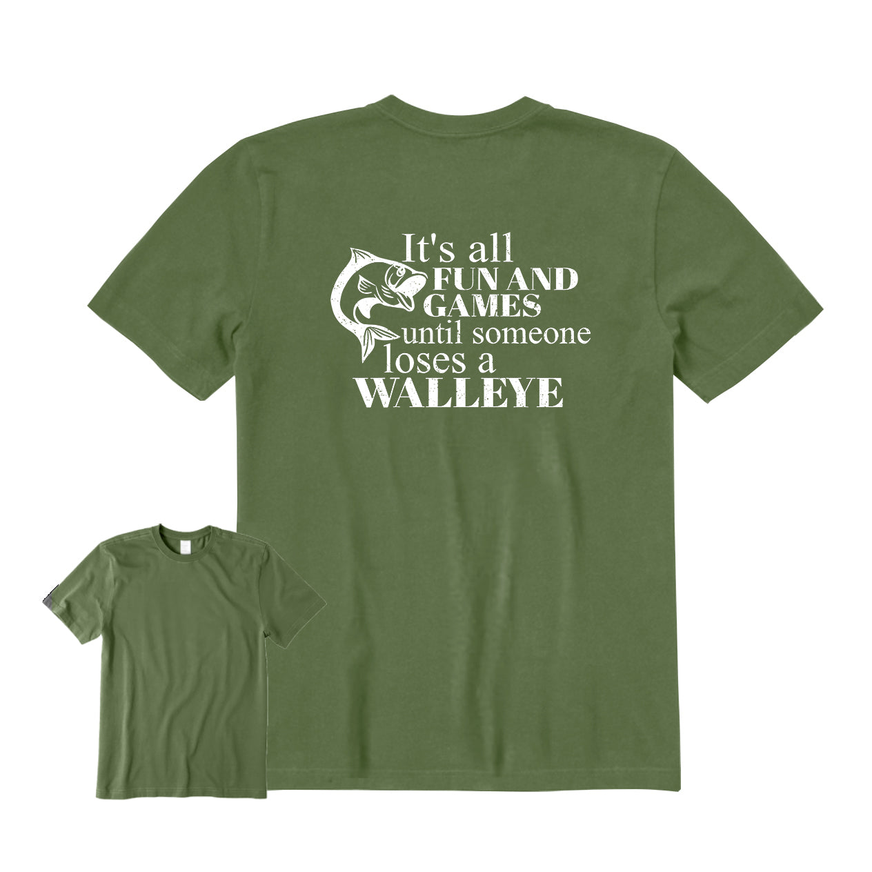 Someone Lose A Walleye Back Graphic T-Shirt