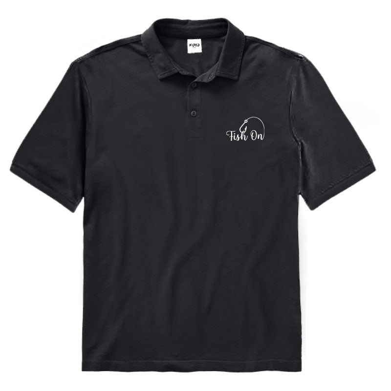 Fish On Polo Shirt