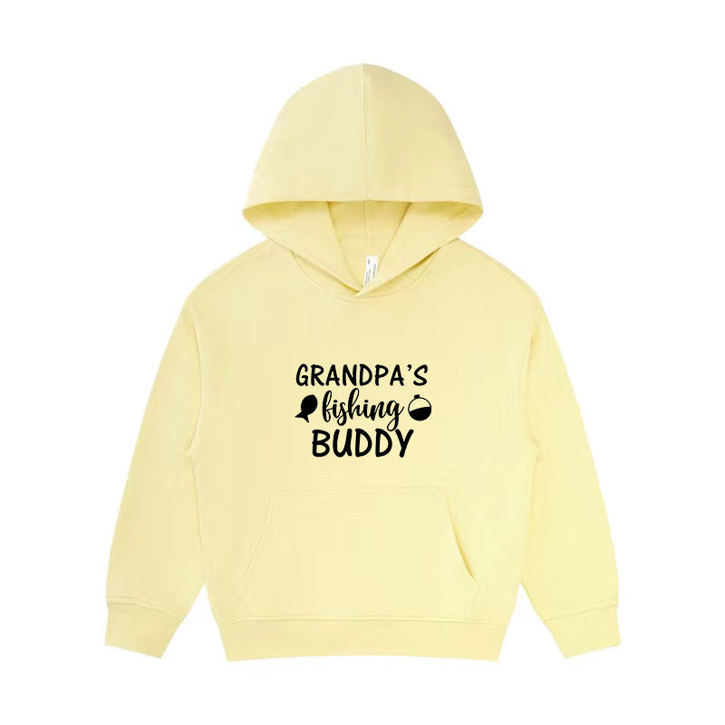 grandpa's fishing buddy Kid's Hoodie