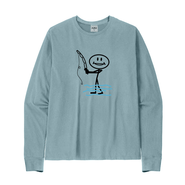 Happy Fishing Long Sleeve T-Shirt