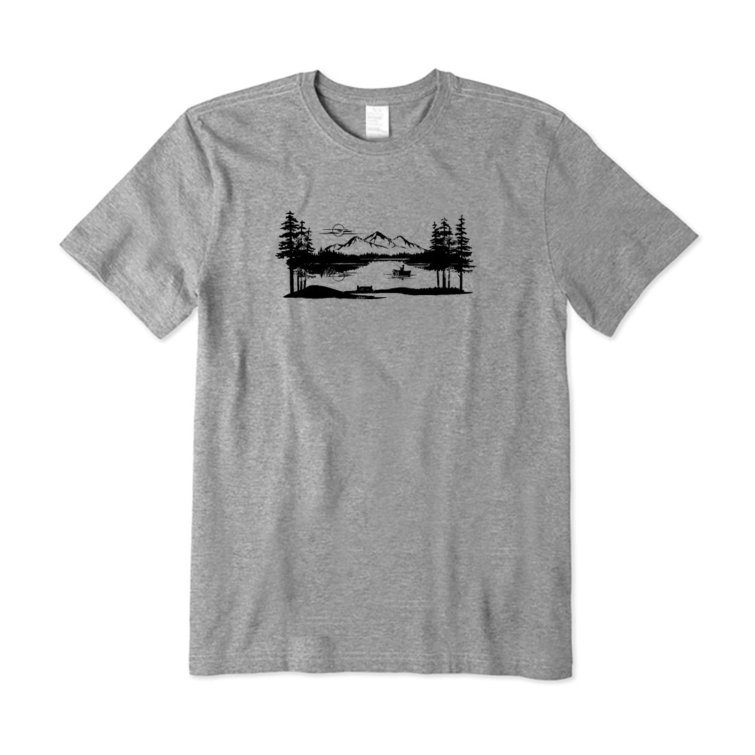 Fishing Lake Scene T-Shirt