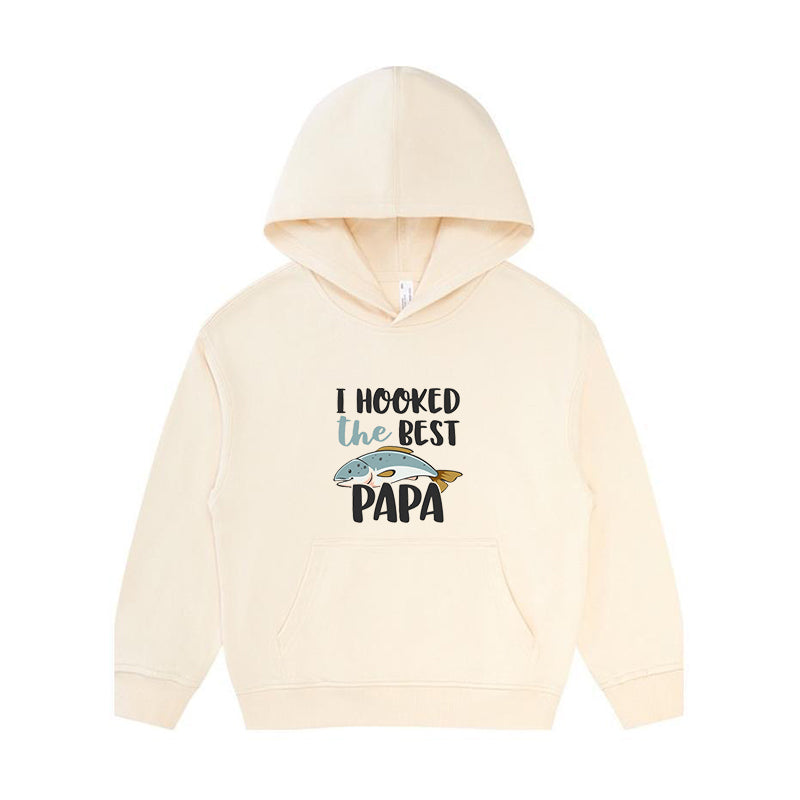 I Hooked the Best Papa Kid's Hoodie