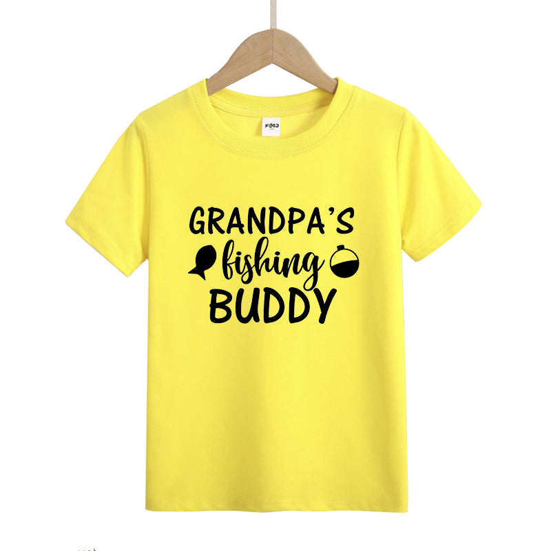 grandpa's fishing buddy Kid's T-Shirts