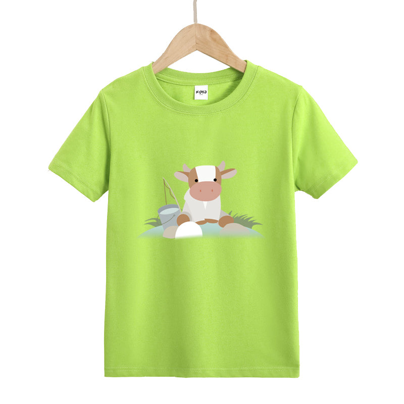 Cow Fishing Kids T-Shirt