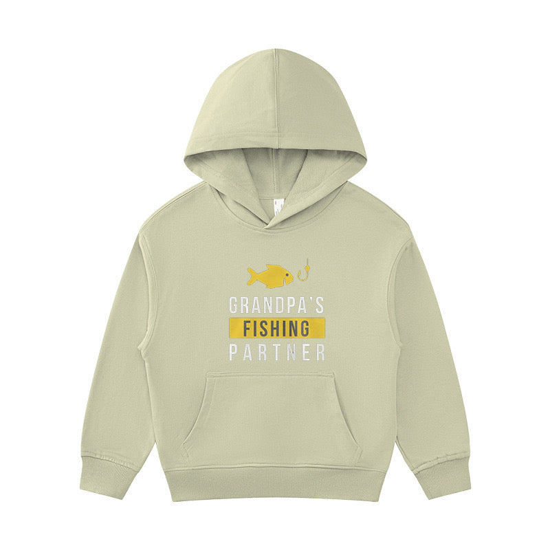 Grandpa’s Fishing Partner Kid's Hoodie