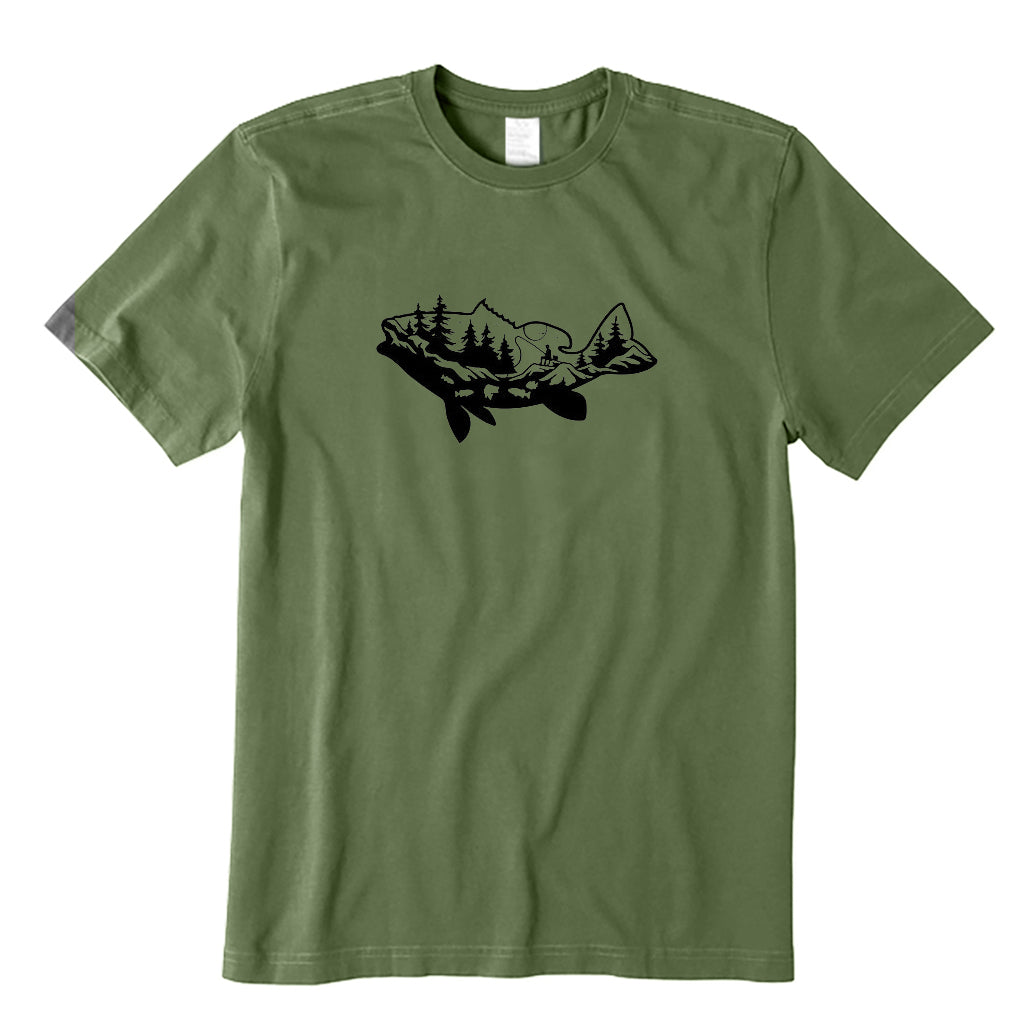 Bass Fishing Scape T-Shirt