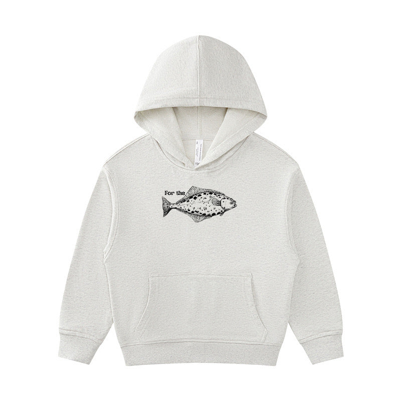 For The Halibut Fish Kid's Hoodie