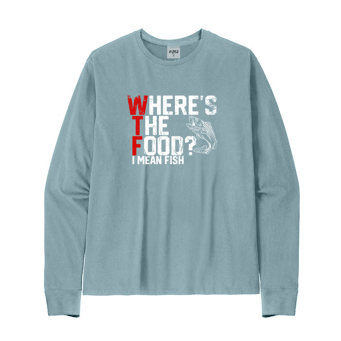 WTF Where's The Fish? Long Sleeve T-Shirt