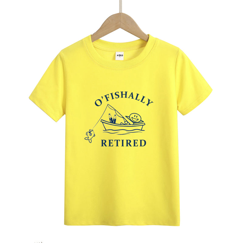 O'fishally Retired Kid's T-Shirts