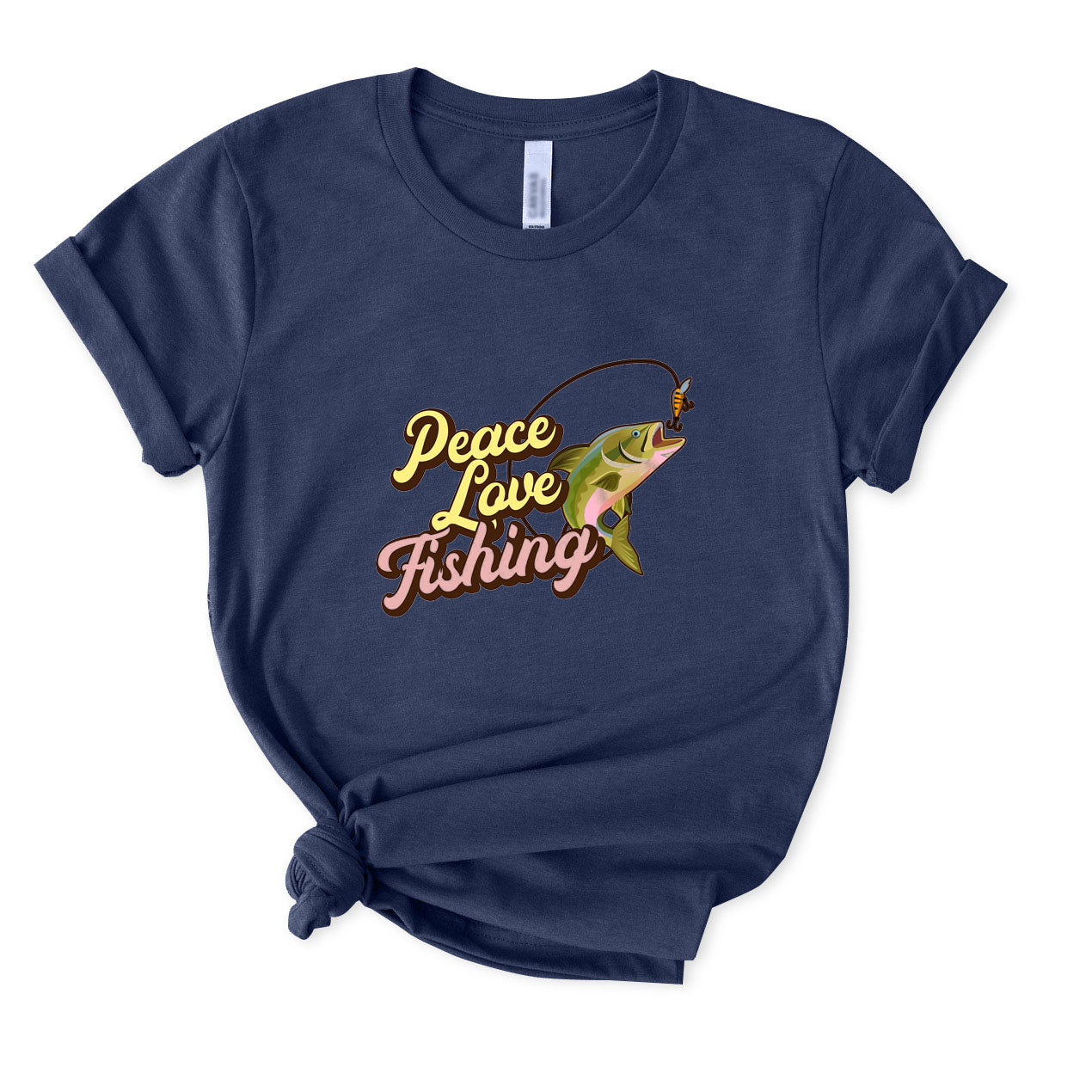 Peace Love Fishing T-Shirt FOR WOMEN