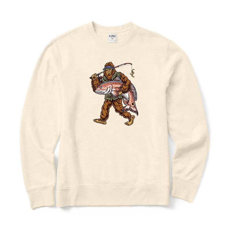 Bigfoot Fisherman Crewneck Sweatshirt