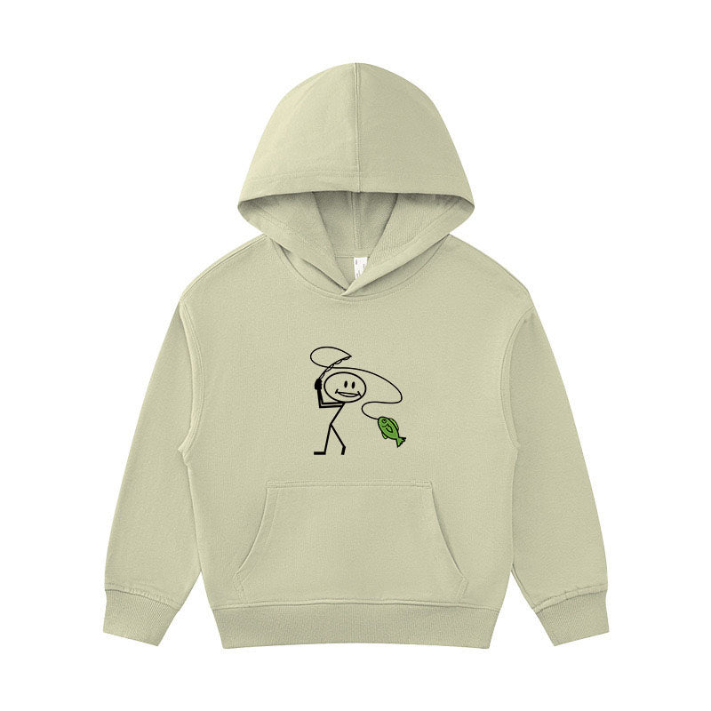 Happy Fly Fishing Kid's Hoodie