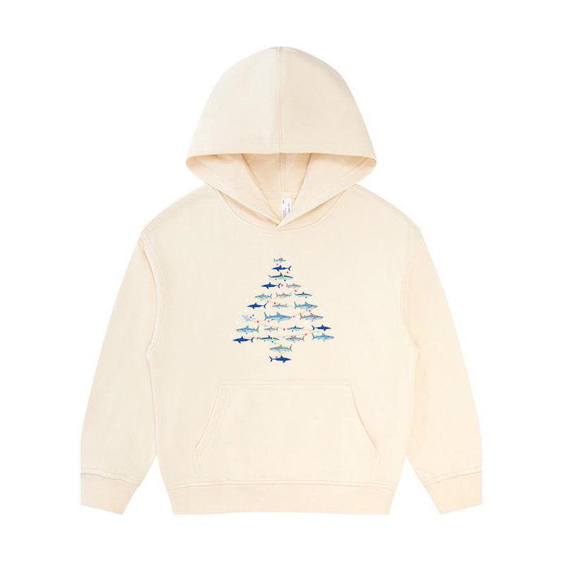 Christmas Shark Tree Kid's Hoodie