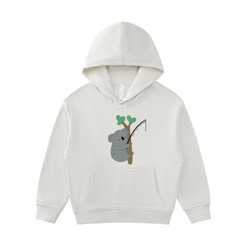 Koala Fishing Kid's Hoodie