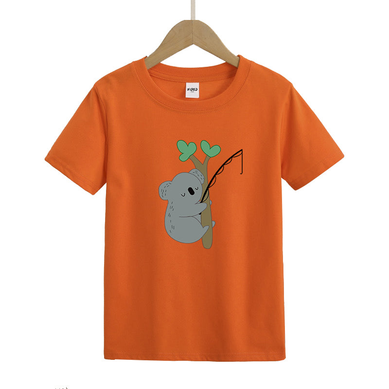 Koala Fishing Kid's T-Shirts