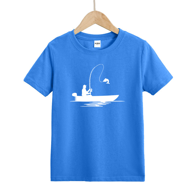 Fisherman Caught A Fish Kids T-Shirt