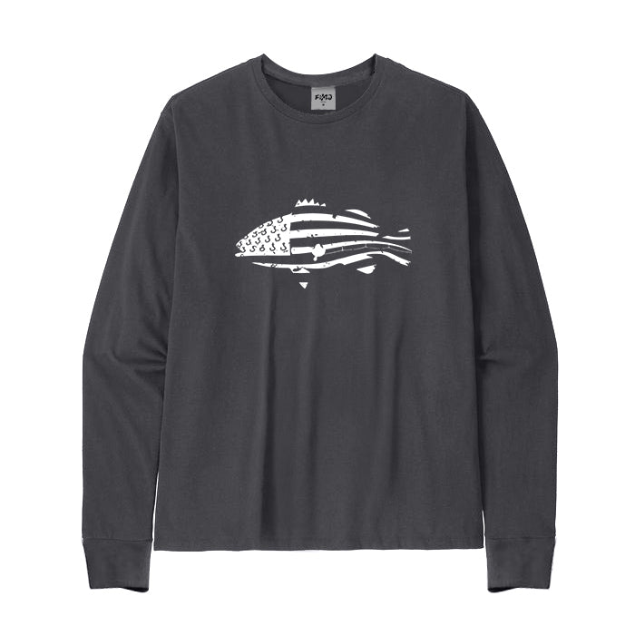 FISH FLAG FISHING Long Sleeve T-Shirt