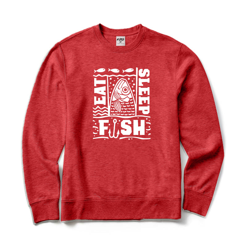 Eat Sleep Fish Crewneck Sweatshirt