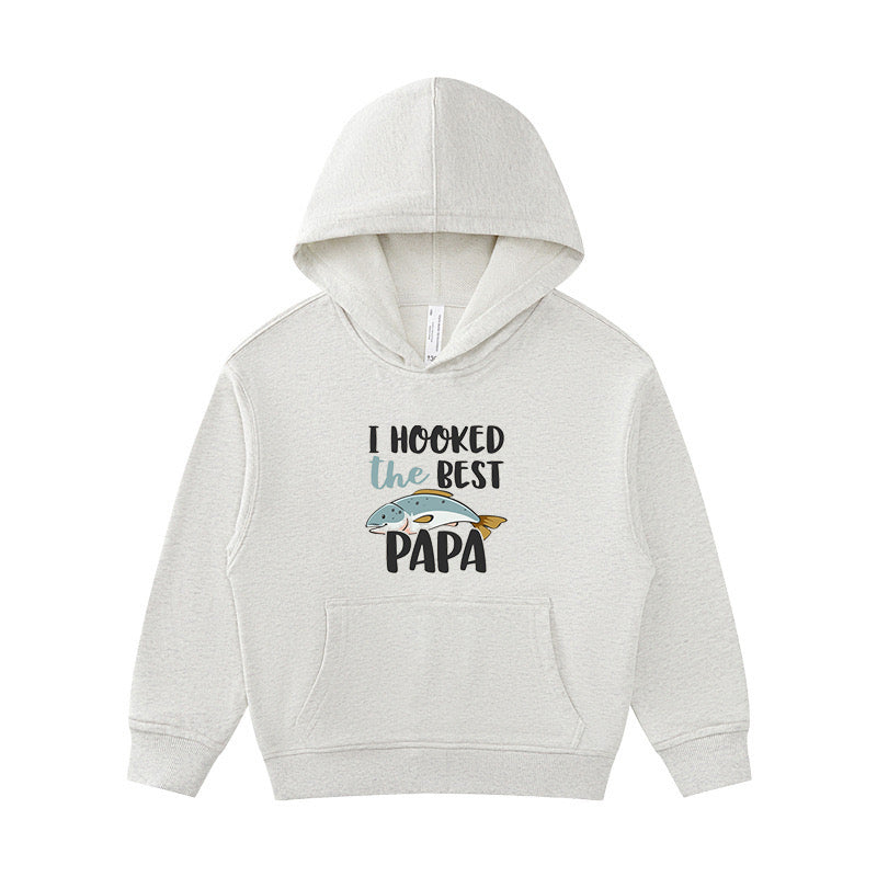 I Hooked the Best Papa Kid's Hoodie