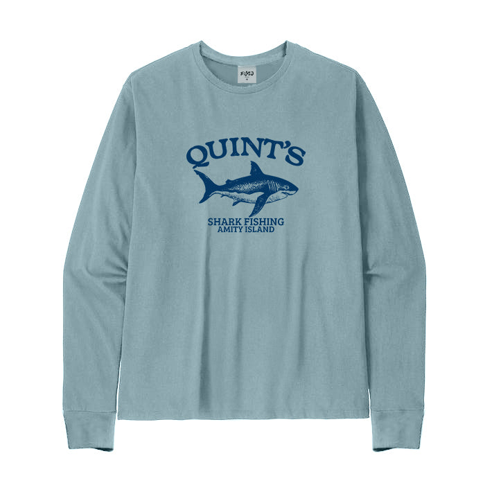 Quint's Shark Fishing Long Sleeve T-Shirt