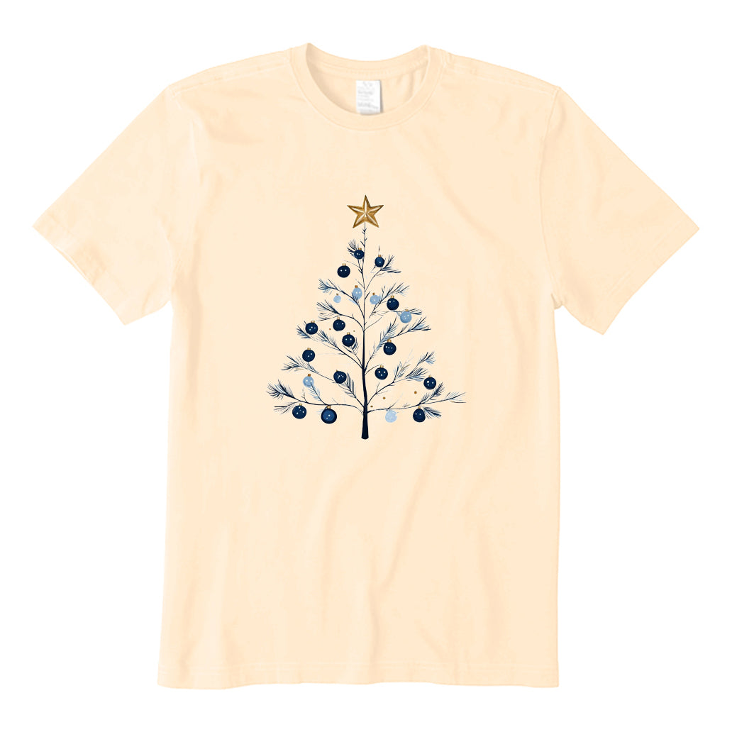 Blue Gold Christmas Tree T-Shirt