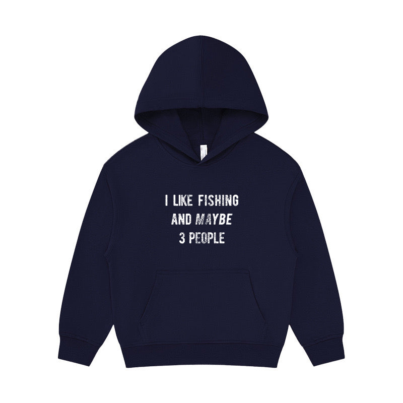 I Like Fishing And Maybe 3 People Kid's Hoodie