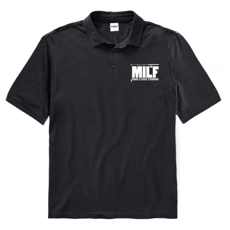 MILF Man I Love Fishing Polo Shirt