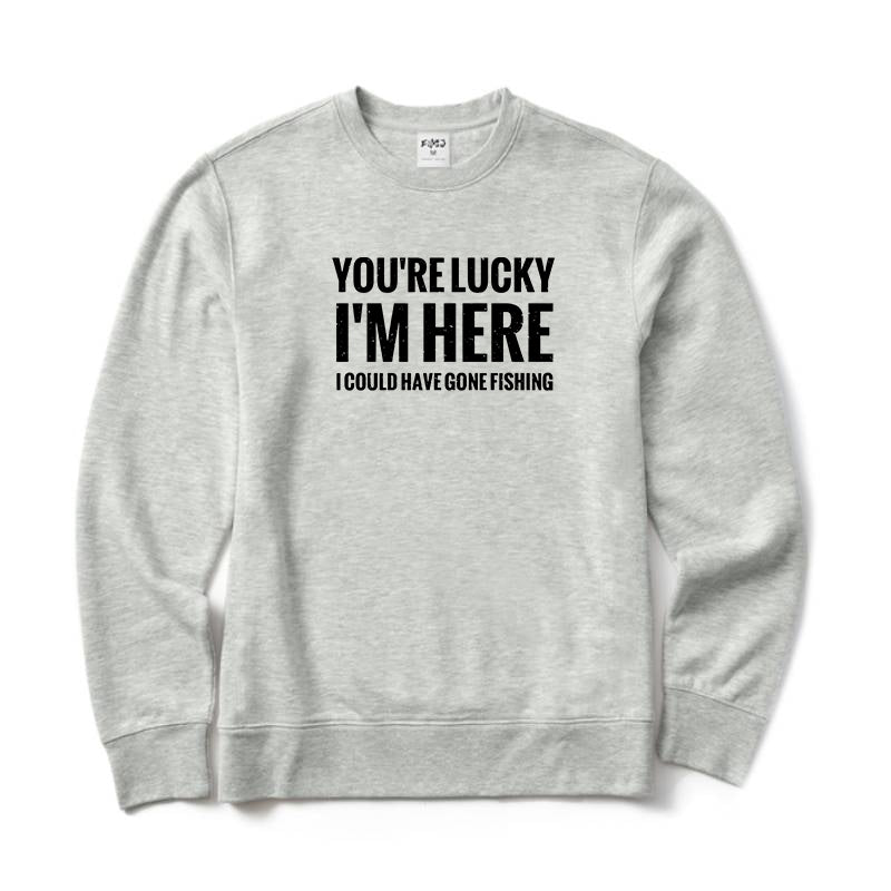 I Could Have Gone Fishing Crewneck Sweatshirt