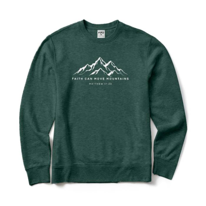 Faith Can Move Mountains Crewneck Sweatshirt