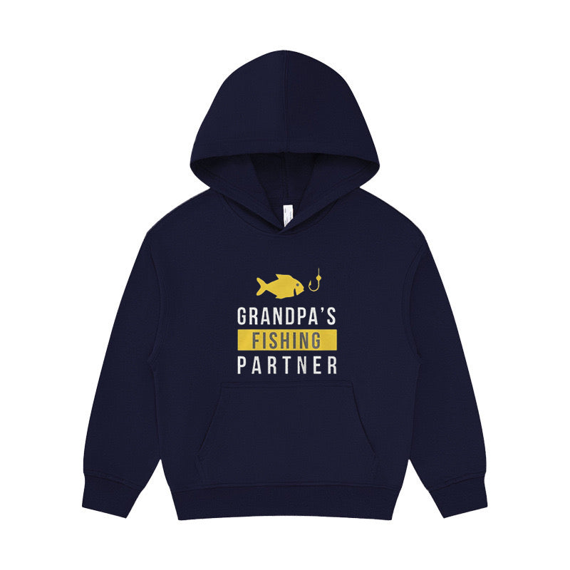 Grandpa’s Fishing Partner Kid's Hoodie