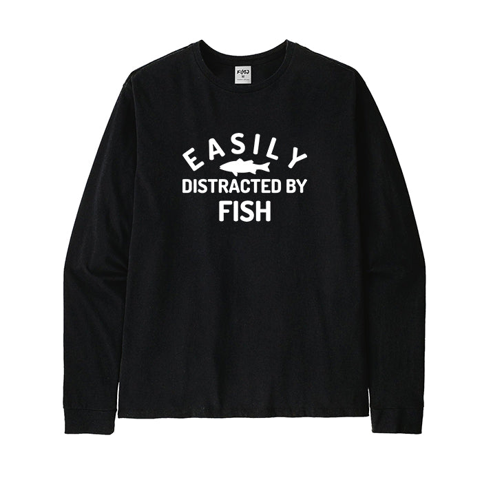 Easily Distracted By Fish Long Sleeve T-Shirt