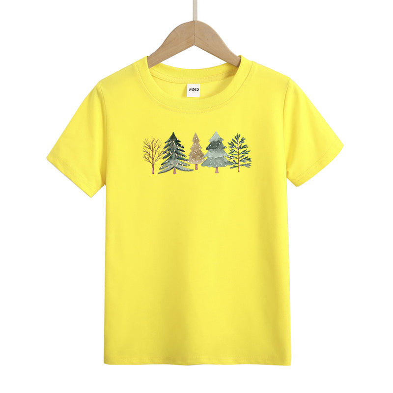 Merry and Bright Trees Kid's T-Shirts