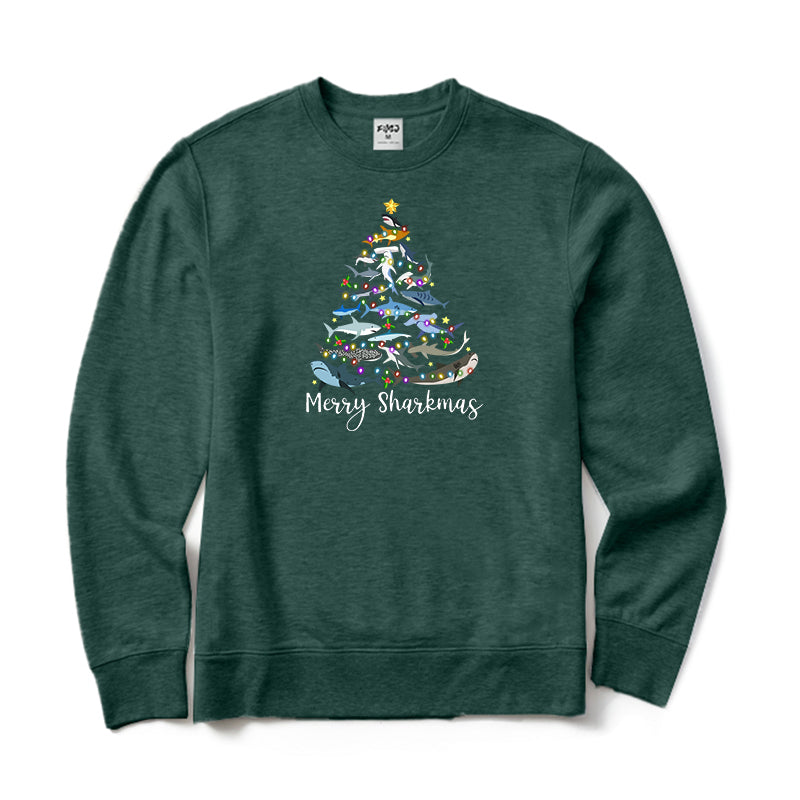 Merry Sharkmas Crewneck Sweatshirt