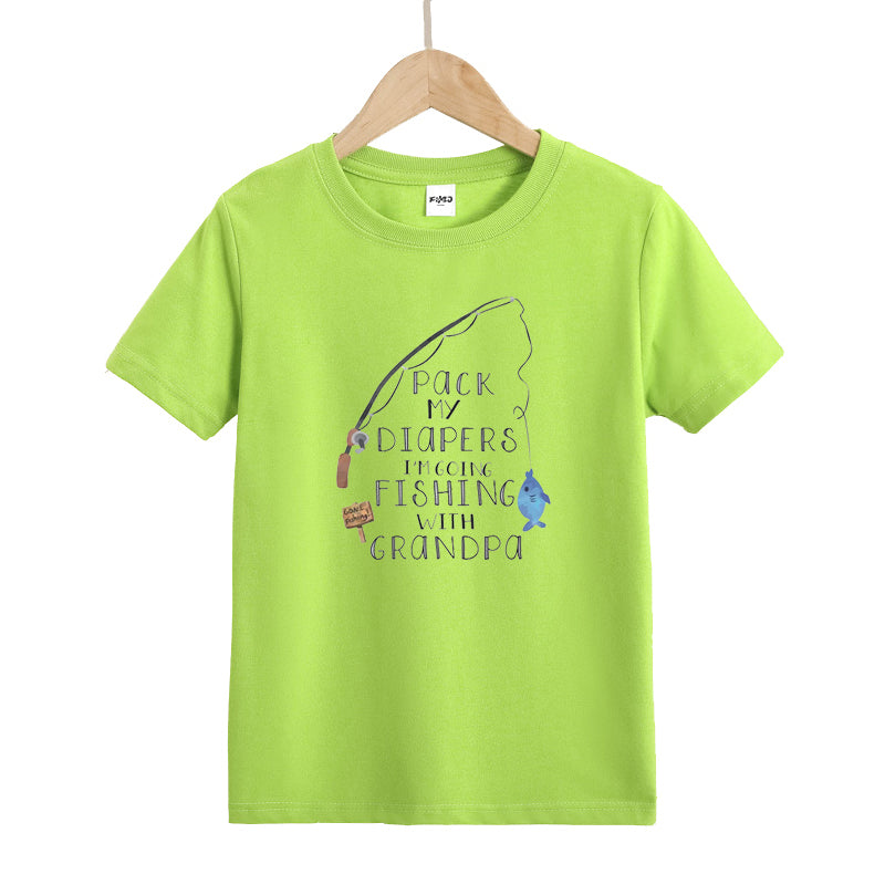 Grandpa's Fishing Buddy Kid's T-Shirts