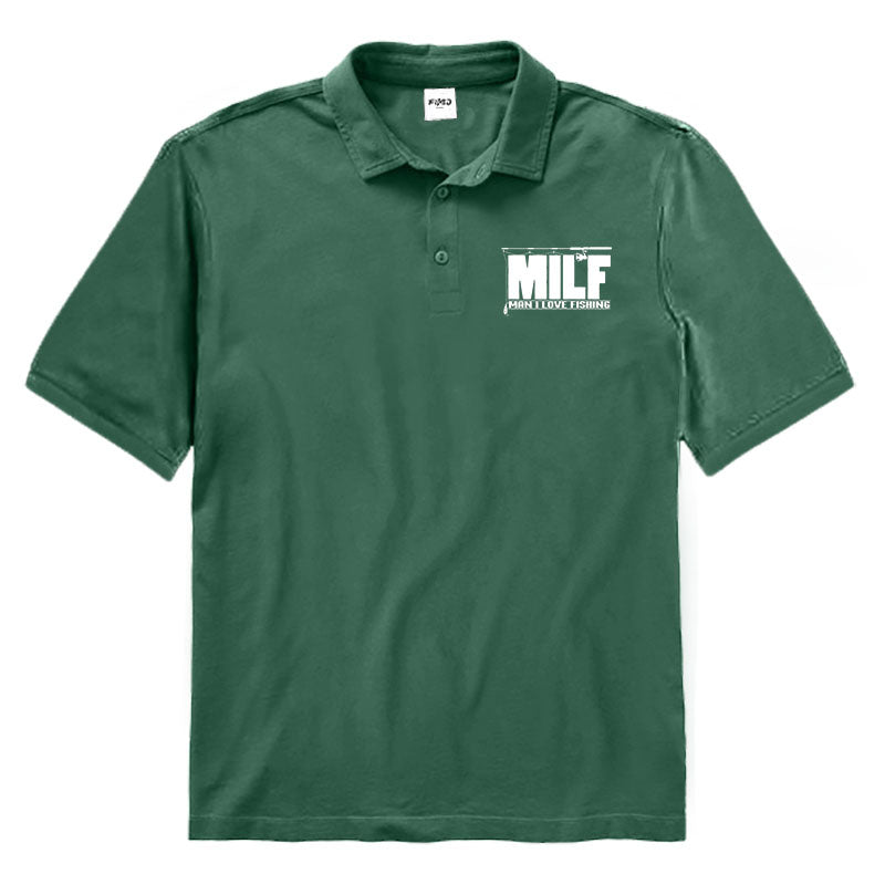 MILF Man I Love Fishing Polo Shirt